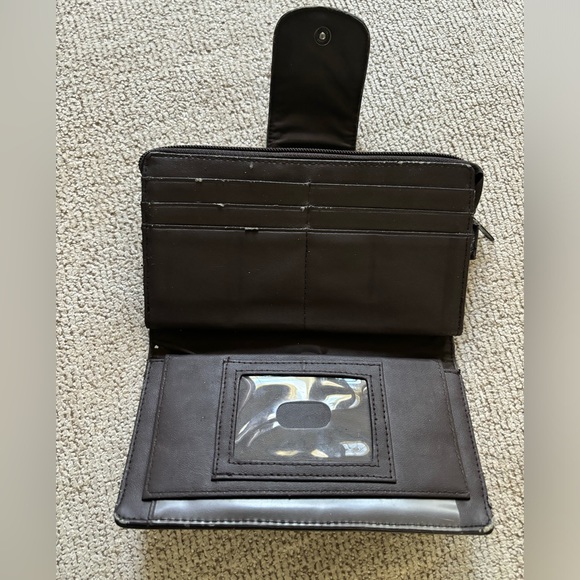 Dark brown vintage leather wallet - Picture 4 of 4